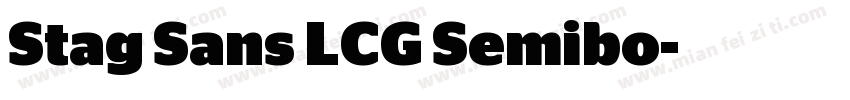 Stag Sans LCG Semibo字体转换